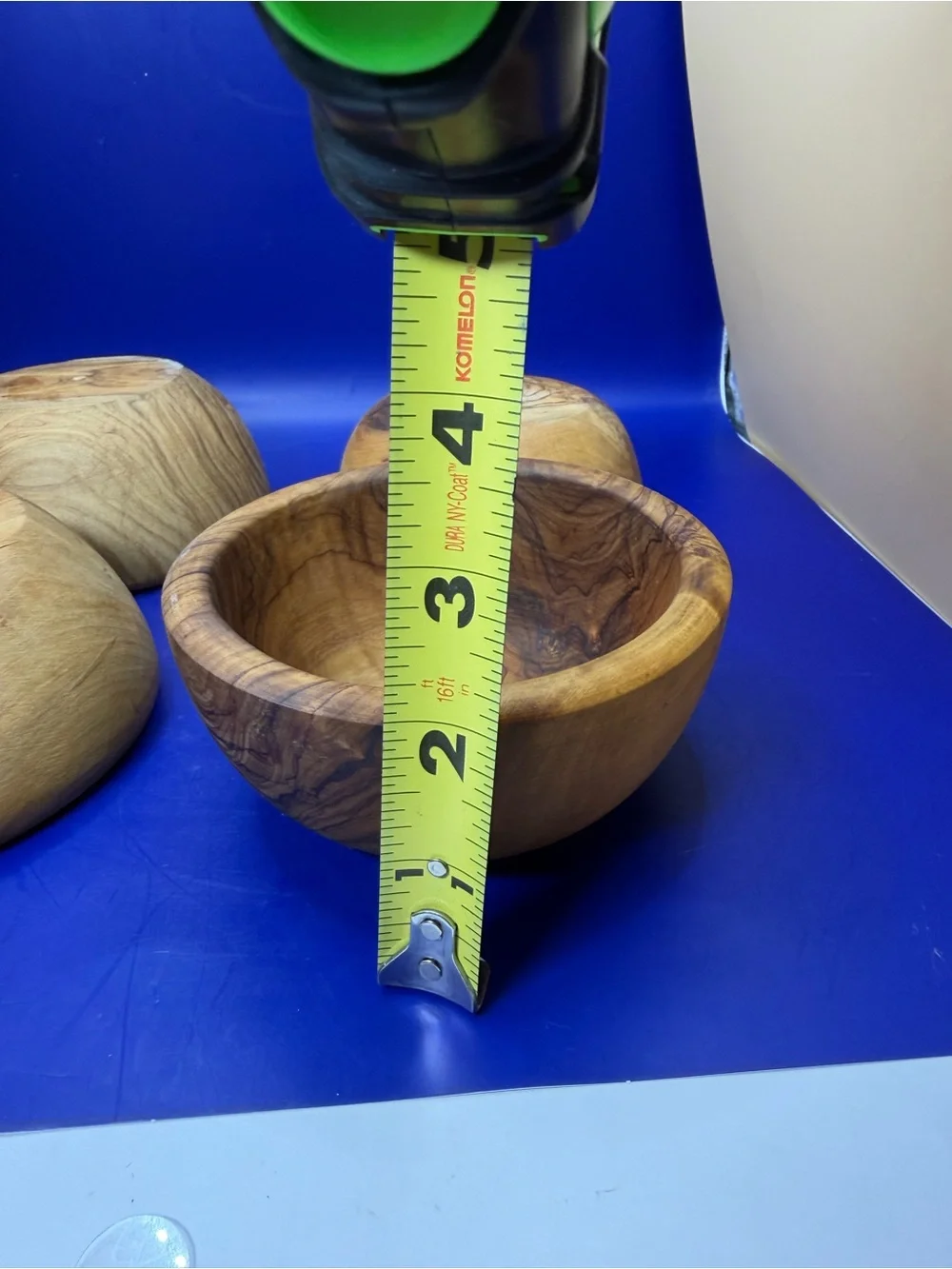 Set of 4 Handcrafted Olive Wood Bowls